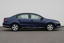 Volkswagen Passat B7 2012-2015 рр. Окантовка скла SD/SW (нерж.) фото 1