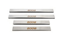 Peugeot 5008 2016-2023 рр. Накладки на пороги Carmos (4 шт, нерж) фото 1