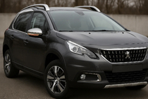 Peugeot 2008 2013-2019 рр. Накладки на дзеркала 2016-2019 (2 шт, нерж) фото 1