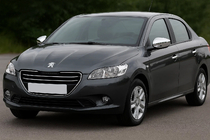 Peugeot 301 2012- рр. Накладка на дзеркала (2 шт, нерж.) фото 1