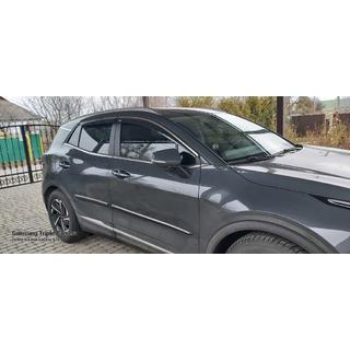 Вітровики з хромованим молдингом (4 шт., Niken) фото 4