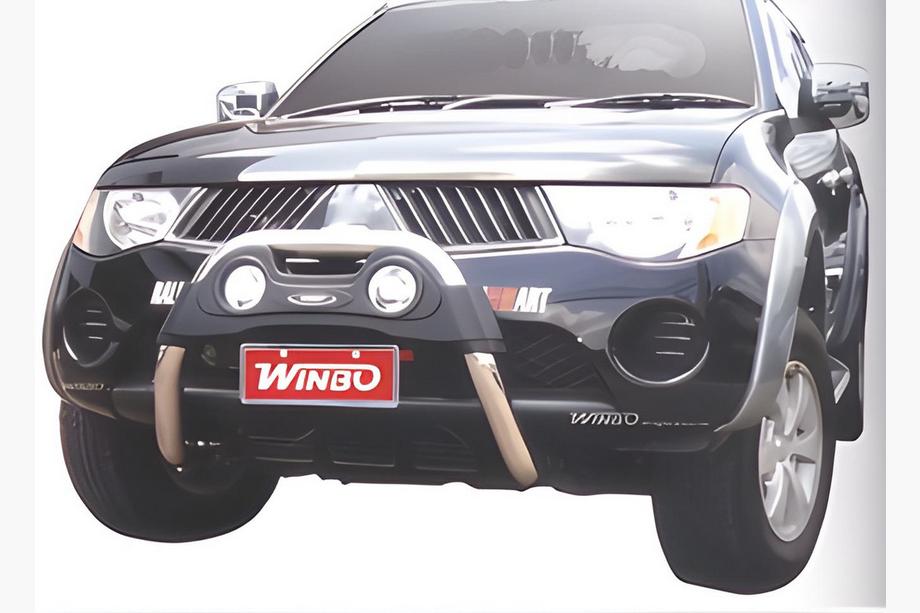 Mitsubishi L200 2006-2015 рр. Кенгурятник A124551 без кріплень (нерж.) Image