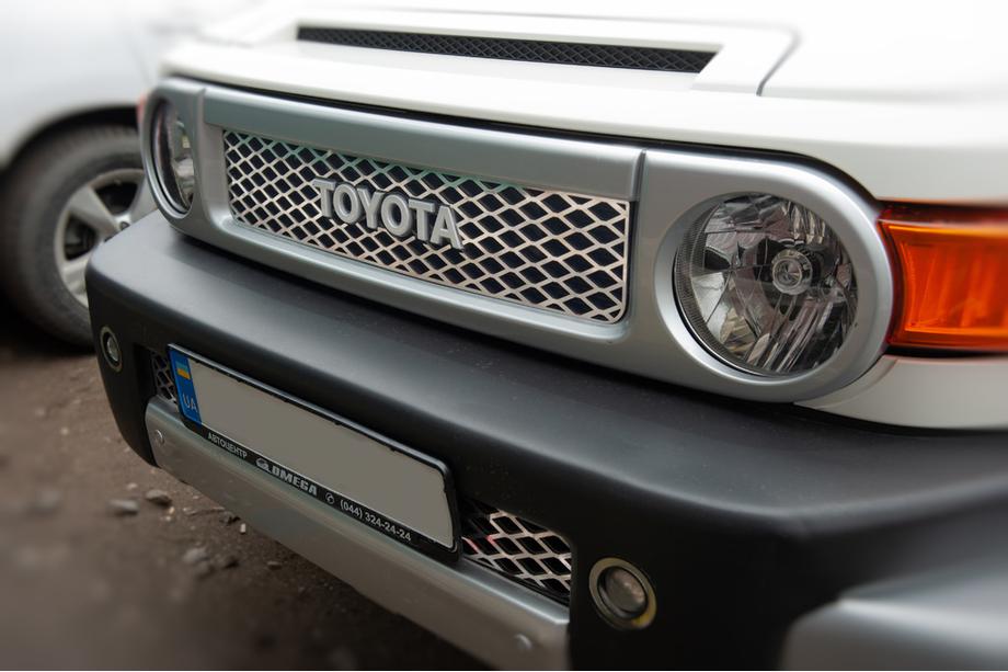 Toyota FJ Cruiser 2006-2022 рр. Хром накадки на решітку (нержавійка) Фото 3