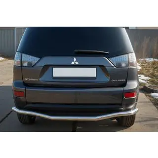Задній захист D125201 (нерж) Mitsubishi Outlander 2006-2012 рр. фото 1