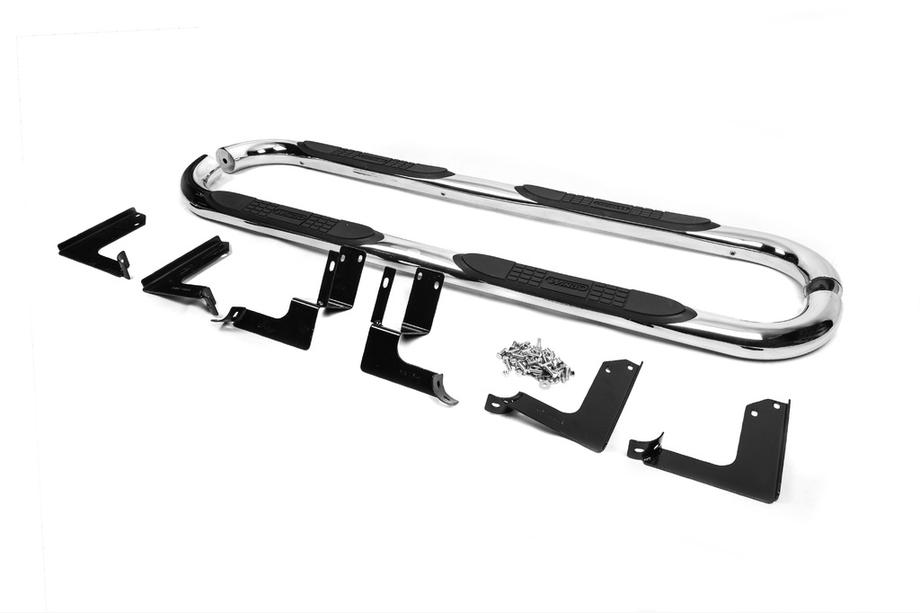 GreatWall Haval/Hover H3 2005-2013 рр. Бічні труби B240601 80мм (2 шт., нерж) Image