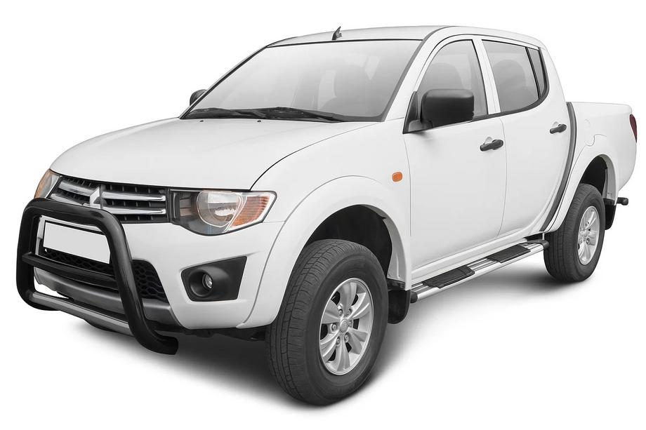Mitsubishi L200 2006-2015 рр. Бокові пороги B53T1930 (2 шт., нерж) Фото 2