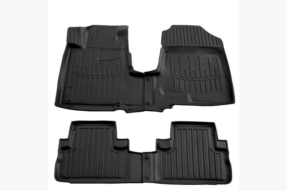 Honda CRV 2007-2011 рр. Килимки Stingray 3D (4 шт, поліуретан) Image