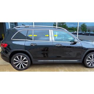Накладки на стійки (нерж) Mercedes GLB X247 2019- рр.