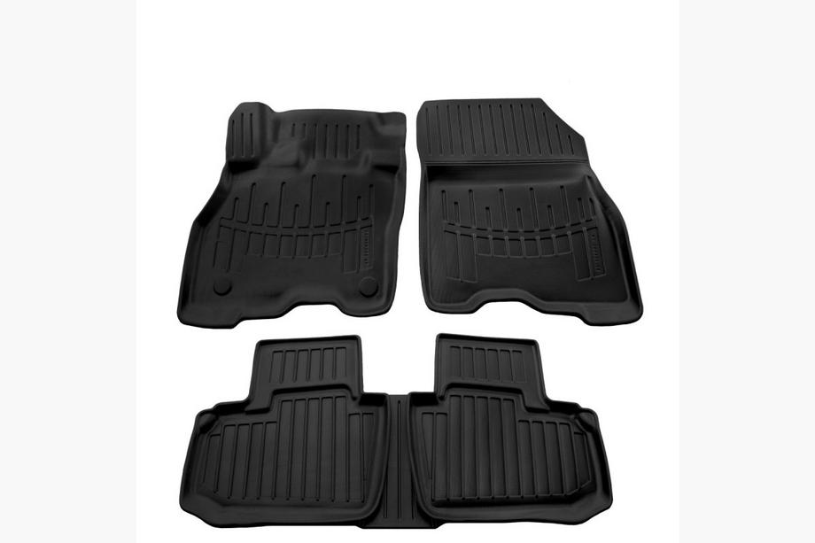 Nissan Leaf 2017- рр. Килимки Stingray 3D (5 шт, поліуретан) Image