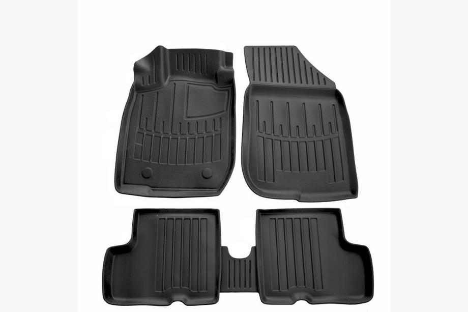 Dacia Duster 2008-2018 рр. Килимки Stingray 3D (2WD) (5 шт, поліуретан) Image
