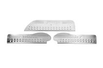 Hyundai H200, H1, Starex 1998-2007 рр. Накладки на пороги OmsaLine (3 шт, нерж) фото 4