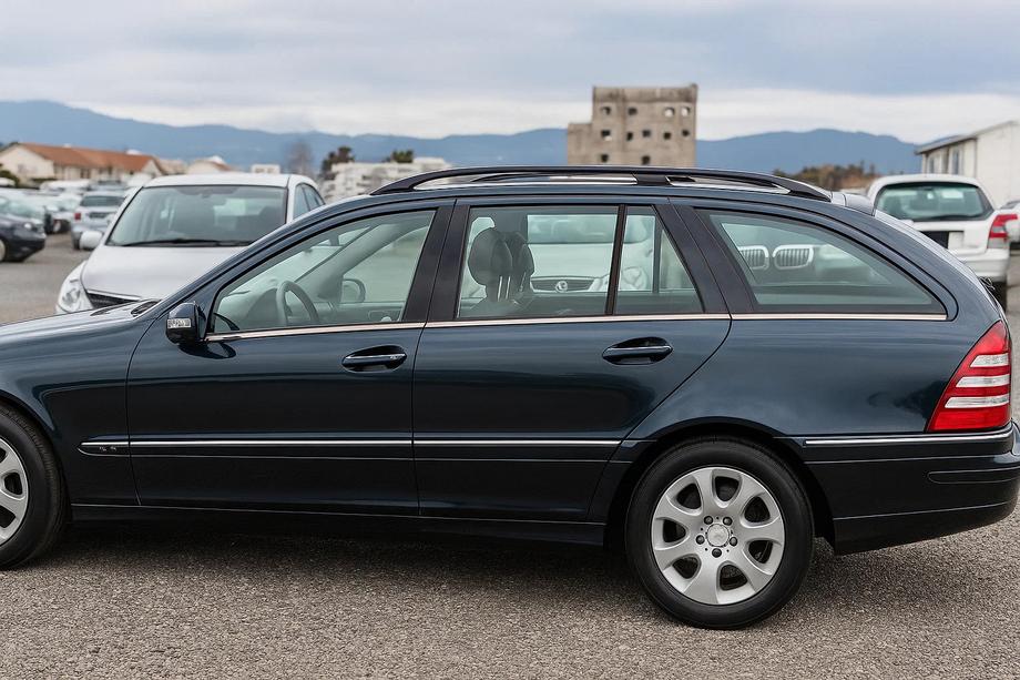 Mercedes C-class W203 2000-2007 рр. Окантовка стекол (нерж.) 4 шт, Sedan, Carmos - Турецька сталь Фото 3