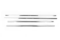 Mercedes E-сlass W211 2002-2009 рр. Зовнішня окантовка стекол (нерж) фото 10