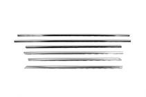 Mercedes E-сlass W211 2002-2009 рр. Зовнішня окантовка стекол (нерж) фото 3